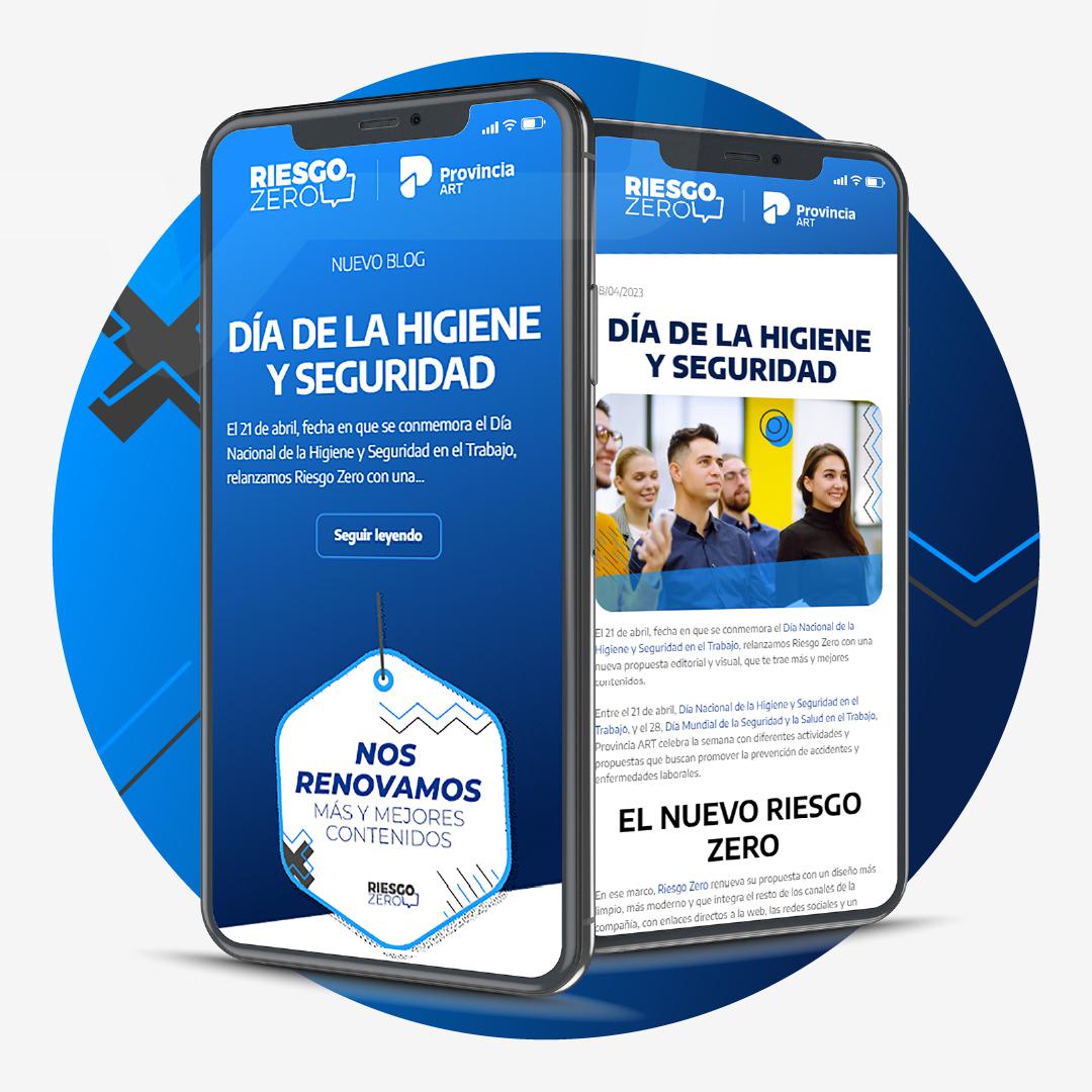 En el Día de la Higiene y Seguridad en el Trabajo, Riesgo Zero se renueva con más y mejores contenidos. ¡Visitanos!